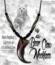 BEAR GRIZZLY CLAW NECKLACE WILD MOUNTAIN MAN RENDEZVOUS REPLICA - FREE S... - £19.28 GBP