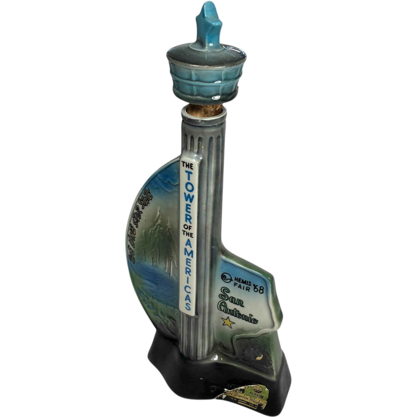 Jim Beam San Antonio 1968 Tower of Americas Collectors Decanter Vintage EMPTY Item image 9