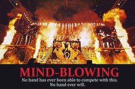 KISS Band &quot;24 x 36&quot; 1977-78 &quot;MIND BLOWING&quot; Full Stage Shot Reproduction ... - $45.00