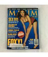 January 2001 Maxim Magazine Foxy! Sex 911 The Nuclear Football Women Fes... - $5.81