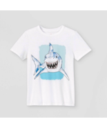 Boys&#39; Short Sleeve Smiling Shark Graphic T-Shirt - Cat &amp; Jack Size XXL (18) - $6.77 CAD