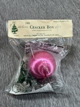 The Cracker Box Christmas Ornament Kit NOCTURNE Pink Beaded Satin Vintag... - $79.19