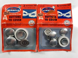 Vintage Lot of 2 Maxant Button Cover Kits sz 36 sz 45 - £10.08 GBP
