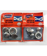 Vintage Lot of 2 Maxant Button Cover Kits sz 36 sz 45 - £9.66 GBP