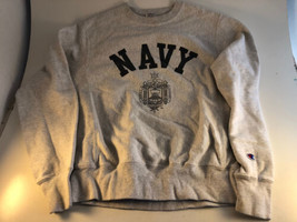 Vintage Champion Reverse Weave US NAVY Naval Academy Crewneck Sweatshirt S - £26.08 GBP