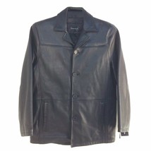 116RM Dunne&amp;Cole, Vintage, Men 4 Button Genuine Lambskin Leather 3/4 Coat/Jacket - £156.48 GBP
