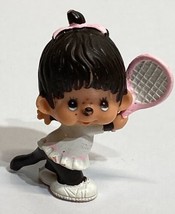 *Vintage* 1979 Sekiguchi Monchhichi Tennis Player 2.5&quot; Figure Pvc Girl Monchichi - $4.99