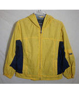 PACIFIC TRAIL Windbreaker Fleece Lining Yellow Hoodie Nylon Jacket Boys ... - £19.36 GBP