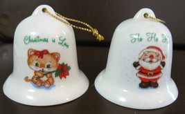 Vintage Russ Berrie Christmas Ornaments set of two - $15.00