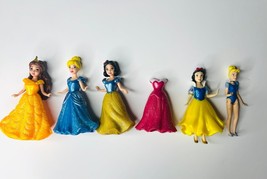 Disney Princess Magic Clip Glitter Glider Belle Cinderella Snow White Dolls - $37.40