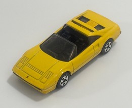 2012 HOT WHEELS FERRARI 308 GTS YELLOW 1:64 DIECAST 2 3/4&quot; CAR WITH SILV... - $4.94
