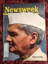 Newsweek Magazine June Jun 29 1964 Lal Bahadur Shastri India - £5.09 GBP