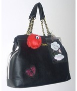 BETSEY JOHNSON Pom Pom Pet Moment Patches Bag Charm Shoulder Bag NWT - $58.91