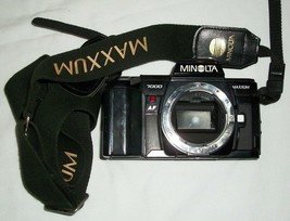 Minolta 7000 Maxxum 35 mm Point And Shoot Film SLR Camera Body Only With... - $74.99