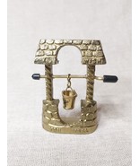 Vintage Brass &#39;I Wish You Well&#39; Wishing Well Ornament - $40.91