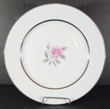 MOMOYAMA Fine China JAPAN DINNER PLATE Pink Rose Pattern 10&quot; - $12.86