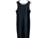 Ultra Dress Womens Size 12  Sleeveless Linen Blend Vintage Long Black Dress - £15.45 GBP