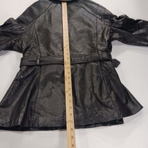 Jones New York Women's Black Genuine Leather Full Zip Coat Jacket Size XL image 7