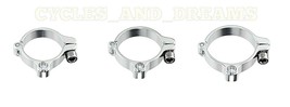 PREMIUM Alloy Clamp-On Single Cable Housing Stop Silver Bike Parts ALL S... - $15.99