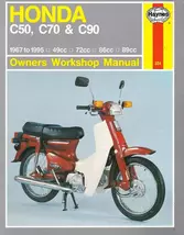1967-1995 Honda C50 C70 C90 Service Repair Manual (Haynes) - $23.94 CAD