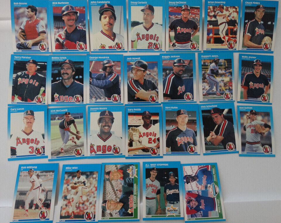 Primary image for 1987 Fleer California Angels Team Set Of 26 Baseball Cards
