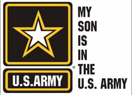 My Son is in The Army (Star Logo) Decal - Veteran Owned Business - £3.50 GBP