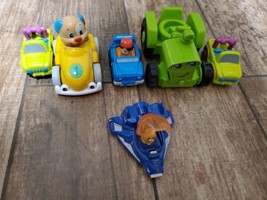 Little People Lot of 6 Mattel Push Cars Fisher Price, Disney Pixar Plane Tractor - $14.84