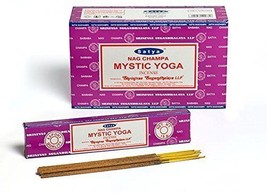 Satya Sai Baba Nag Champa Mystic Yoga Incense Sticks Agarbatti 180 Grams Box - £16.52 GBP