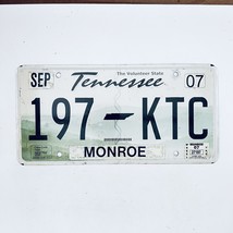 2007 United States Tennessee Monroe County Passenger License Plate 197 KTC - £14.05 GBP