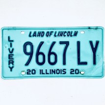2020 United States Illinois Land of Lincoln Livery License Plate 9667 LY - $18.80
