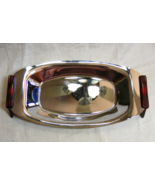 Vintage 1950s Chrome Glo-Hill Gourmates Bread Tray Serving Platter 7-d - €42,21 EUR
