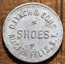 Niagara Falls, New York NY D. Lynch &amp; Sons Shoes 5¢ Trade Token - £14.39 GBP