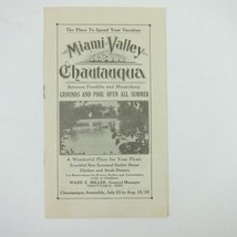 Miami Valley Chautauqua Ohio Summer Camp Brochure Grandview Hotel Vintage 1930 - £47.18 GBP