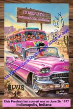 Rear Elvis Presley&#39;s last concert  Indianapolis, Indiana 1977 Poster 20X30 - $6,431.57 MXN
