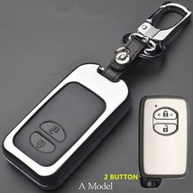 Leather Car Key Case Cover For   Cruiser P 150 Camry Prius Crown For  2013 2014  - £53.55 GBP