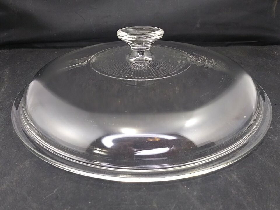 VINTAGE PYREX 30 CLEAR GLASS CASSEROLE REPLACEMENT LID ONLY - $9.50