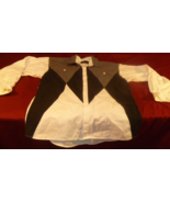 SPINDLE RIVER CLASSICS BLACK GRAY WHITE GEOMETRIC LONG SLEEVE BUTTON UP ... - €13,49 EUR