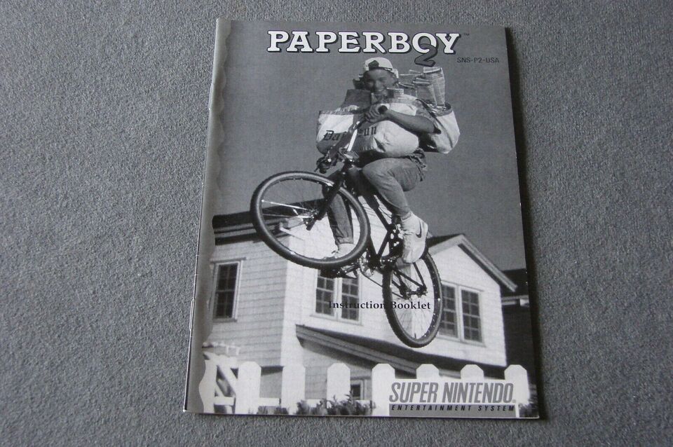 Paperboy 2 Super Nintendo SNES [Instruction Book Manual ONLY] - £3.95 GBP