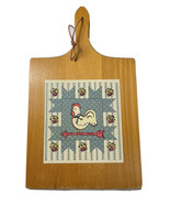 VTG 80s Cutting Board Country Hen Rooster Weather Vane Farmhouse Barn Yu... - £9.35 GBP
