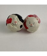 Papel Valentine&#39;s Day Bouncy Balls Dog Cat Puppy Kitten Figure Vintage 9... - $40.46 CAD