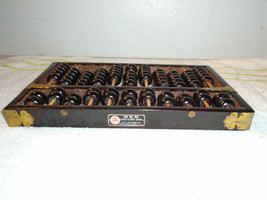 Vintage Lotus-Flower Brand Abacus 11 Rods: 9 Wood &amp; 2 Metal 77 Wood Beads - £56.97 GBP