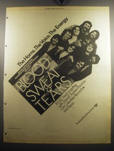 1975 Blood, Sweat &amp; Tears New City Album Ad - The Horns. The Voice. The Energy. - £14.78 GBP