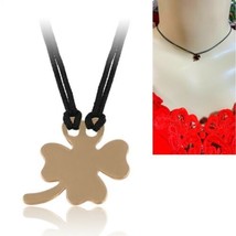 Goood Luck Necklace - Four Leaf Clover  / Collar Trébol De La Buena Suerte - £6.26 GBP