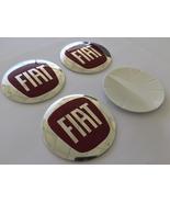 FIAT wheel center cap-set of 4-Metal Stickers-self adesive Top Quality G... - £15.00 GBP+