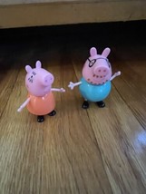 Peppa Pig Family 2.5&quot; Inch Figure Lot Daddy &amp; Mommy Peppa Sunglasses - £10.59 GBP