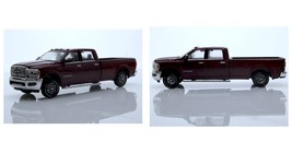 1:64 Scale 2022 Dodge Ram 3500 Limited Longhorn Pickup Truck Diecast Model Red - £24.38 GBP