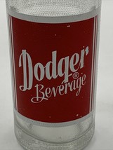 Dodger Beverage Bottle Soda Pop Clear Red Glass Vintage Empty Original 20-2299 - £15.19 GBP