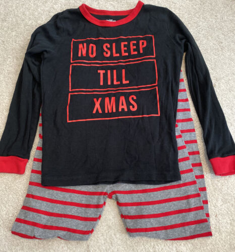 Osh Kosh Boys 2 Pc Christmas Theme Long Sleeve Snug Fit Pajama Set Size 10 - $14.01