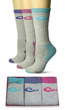 Drake Womens Merino Wool Cushion Moisture Wicking Boot Crew Socks Gift Box 3 PK - £18.73 GBP
