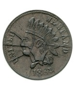 1863 Broas Pie Baker, New York, NY Die Clash Marks on Both Sides High Gr... - $3,289.31 MXN